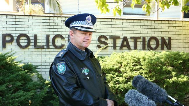 NSW Police Tweed Byron Local Area Command Superintendent Wayne Starling said he didn’t have a problem with his number of officers but it was the age of the officers. Picture Mike Batterham