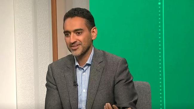 Waleed Aly being pedantic. Photo: ABC Offsiders.