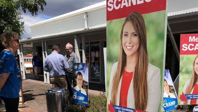 Pre-poll station in Nerang.