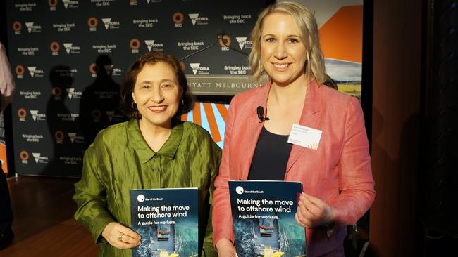 (L-R) Victorian energy minister Lily D'Ambrosio and Erin Coldham, chief development officer at Star of the South.