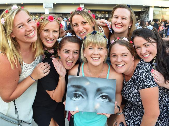 Members of the New Zealand Adele Fan Club were excited about the concert. Picture: Tony Gough