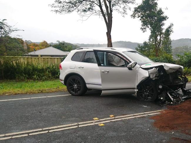 The crash scene at Niagara Park. Picture: Wyoming Fire &amp; Rescue NSW