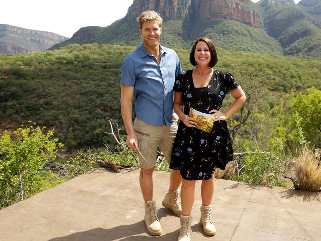 Courtesy of Network Ten I'm A Celebrity Get Me Out Of Here! Chris Brown, Julia Morris. 