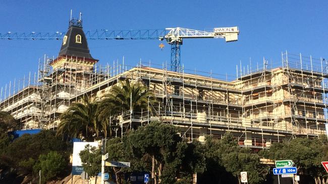 Sorrento's trouble-plagued Continental Hotel is back on the market. Picture: Christian Tatman