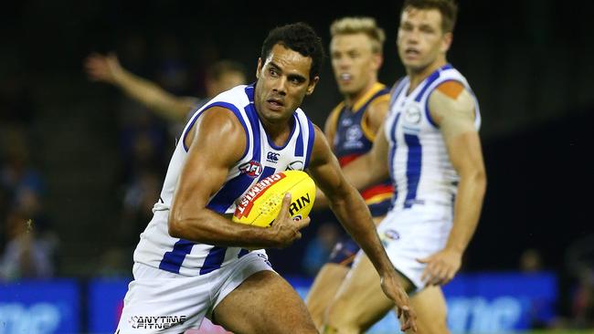 Daniel Wells has returned with a bang for North Melbourne. Picture: George Salpigtidis