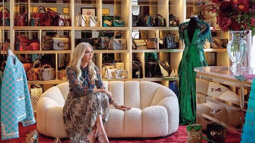 The Arvantis’ Melbourne mansion has Gucci in almost every room. Picture: Vogue Australia