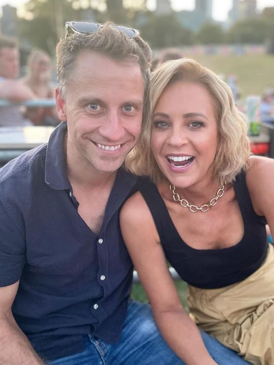 Carrie Bickmore and husband Chris Walker announce they are to divorce. Picture: Instagram