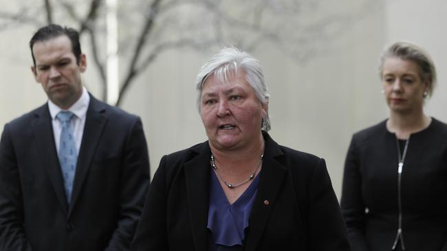An internal row with the CLP has broken out amid a push to replace Senator Sam McMahon (centre). Picture by Sean Davey.