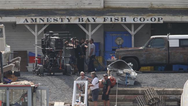 Filming on Aquaman has moved to The Spit. Picture: Glenn Hampson