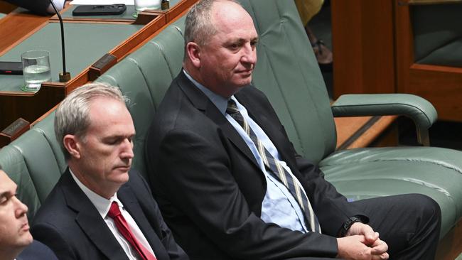 Barnaby Joyce during Question Time at Parliament House in Canberra. Picture: NCA NewsWire / Martin Ollman