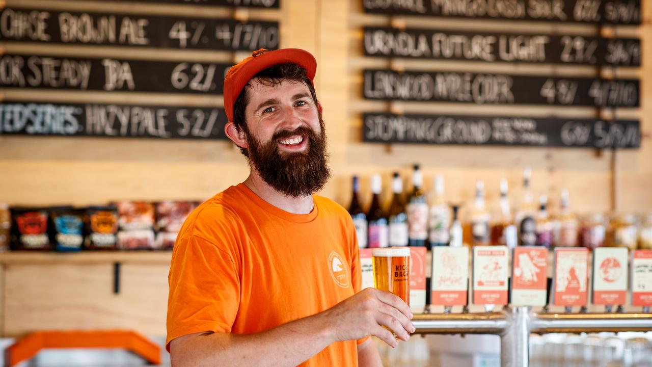 Brenton Schoemaker, head brewer at Kick Back Brewing, Aldinga. Picture Matt Turner