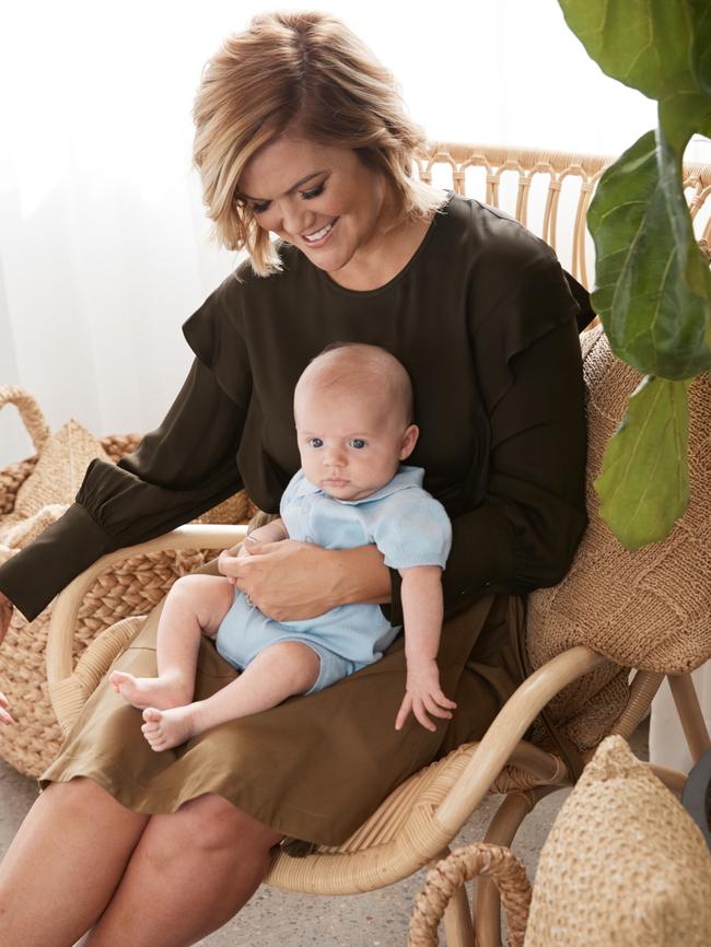 With her youngest son Harry. (Picture: David Wheeler for Stellar)