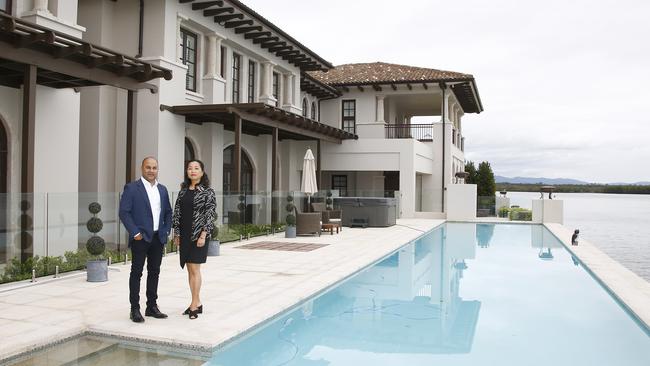 Amir Mian, principal of Amir Prestige, with sales agent Faith Liu at 26 Knightsbridge Parade East. Picture: Tertius Pickard.