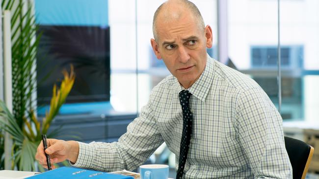 Rob Sitch as Tony in ABC comedy Utopia, which mocks government bureaucracy. Picture: ABC.