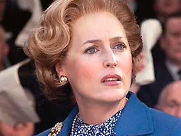 EMBARGO FOR TWAM 26 OCT 2019NO REUSE WITHOUT PERMISSION  Gillian Anderson as Margaret Thatcher in 'The Crown'  Pic : Netflix