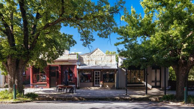 The historic gold mining town of Yackandandah.