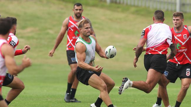 De Belin has been training with the Dragons all year. Picture by Brett Costello.