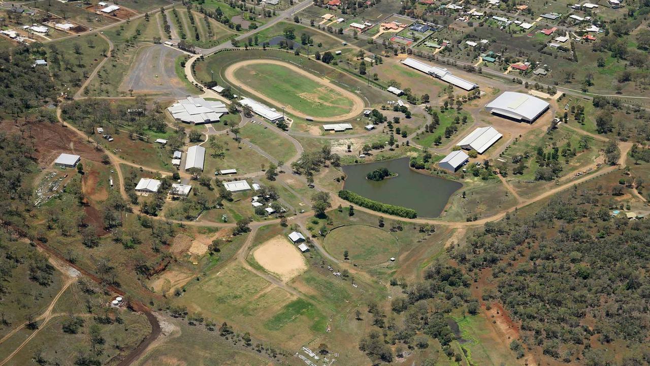 Aerial view of the Toowoomba Showgrounds