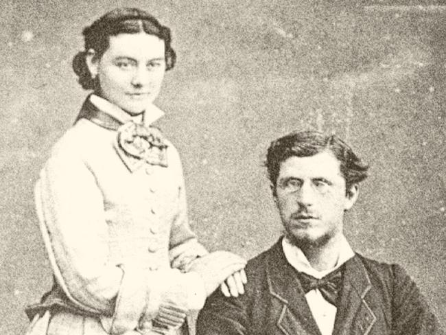 Thomas and Catherine Fiaschi c1880. Must credit Tizzana Vineyard Archive Collection