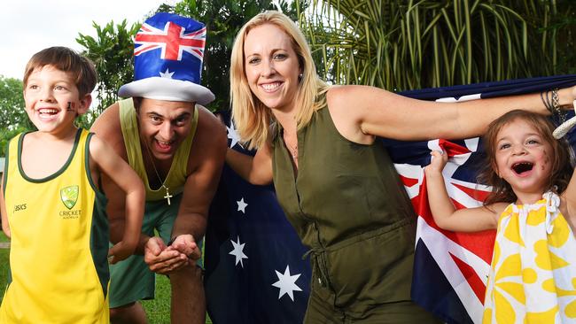 Leo Kafka with his dad Peter, mum Lauren and sister Olivia are looking forward to this week’s Australia Day celebrations.