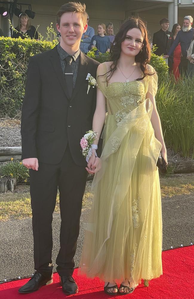 Ella Shepherd and Sam Pocock at the Victory College formal on Friday June 21, 2024.