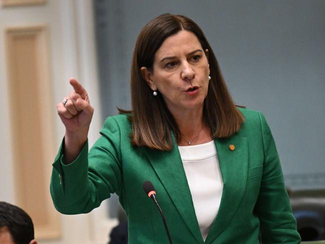 1/4/2025: Deb Frecklington  Attorney-General during QLD State Parliament question time, Brisbane. pic: Lyndon Mechielsen/Courier Mail