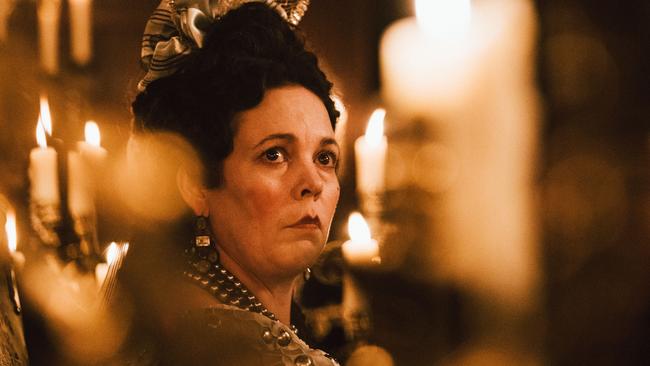 As Queen Anne in The Favourite. Picture: Atsushi Nishijima/Twentieth Century Fox