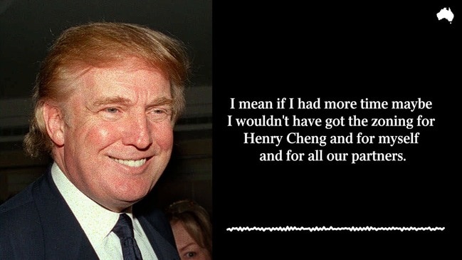 Donald Trump on relationships interviewed by Hedley Thomas