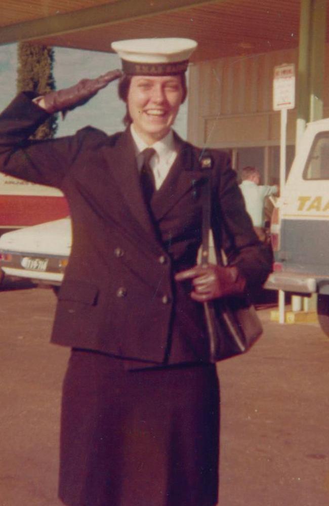 Collins in her WRANS uniform. Picture: Supplied.