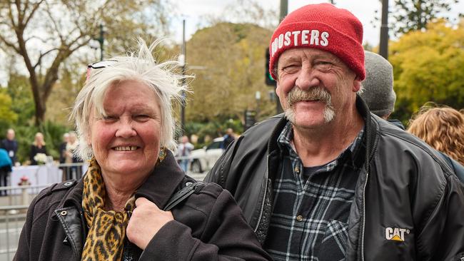 At Parliament House in North Terrace, people witnessed the proclamation of King Charles III. Picture: Matt Loxton