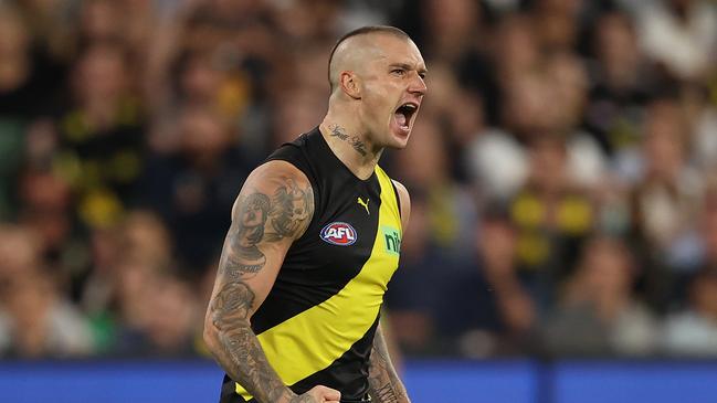 Dustin Martin is back at Tigerland. Picture: Robert Cianflone/Getty Images