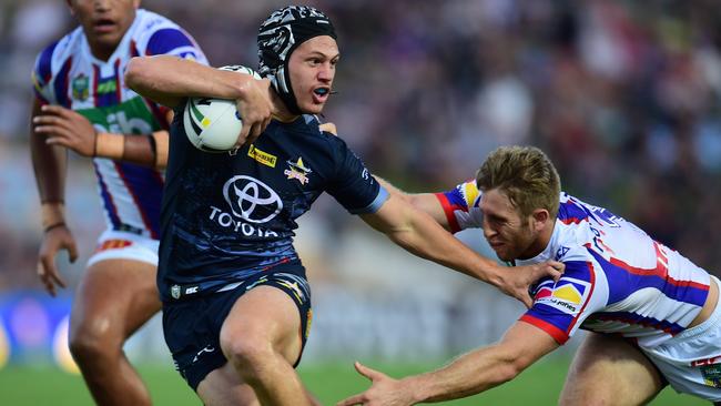 Cowboys young gun Kalyn Ponga had his best NRL game. Picture: Evan Morgan