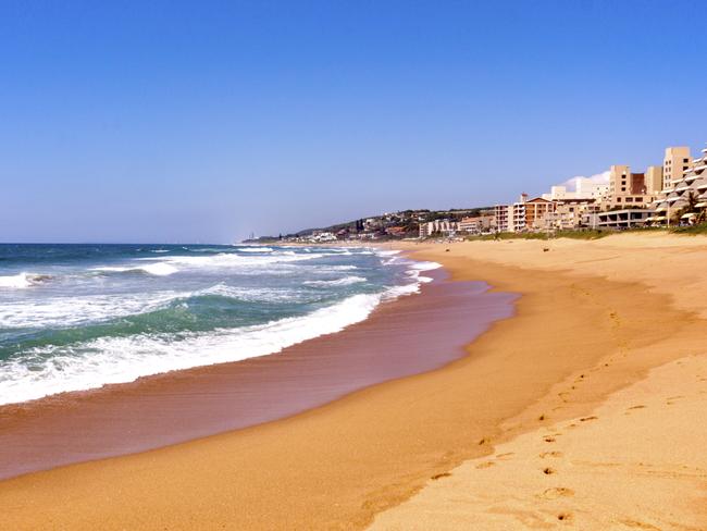 The beach at Durban, South Africa.