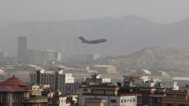 The last US flight out of Kabul departed late on Monday. Picture: Getty Images
