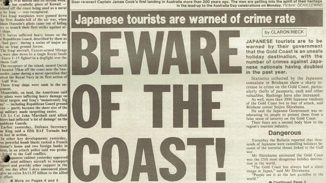 Flashback: Japanese tourism warning