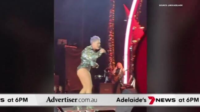 The Advertiser/7NEWS Adelaide: O-Bahn car mishap, Pink fans swelter