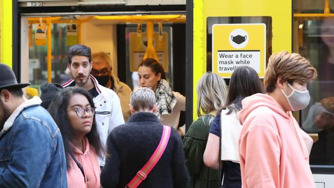 Melbourne’s public transport patronage is now tracking at 52 per cent of pre-COVID levels.