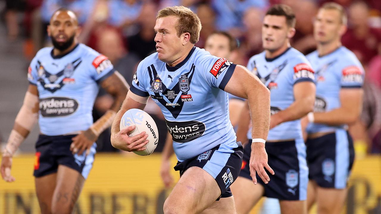 Trbojevic appeared as part of the Blues squad that blitzed Queensland in Game One. (Photo by Mark Kolbe/Getty Images)