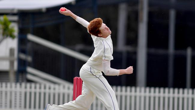 Churchie bowler Steve Timms. Picture, John Gass