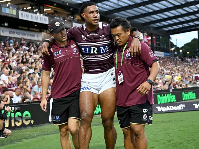 Taniela Paseka suffered an Achilles injury. Picture: NRL Photos