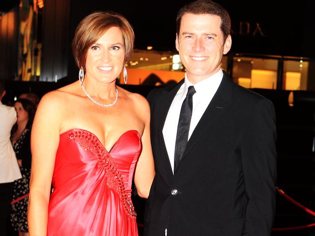 Cassandra Thorburn and Karl Stefanovic at the 2011 Logies.