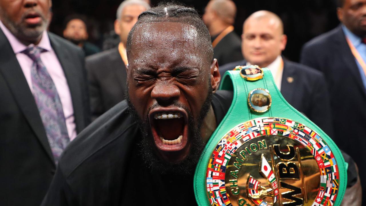 Deontay Wilder is the most divisive athlete on social media right now. Picture: AL BELLO/ GETTY IMAGES NORTH AMERICA