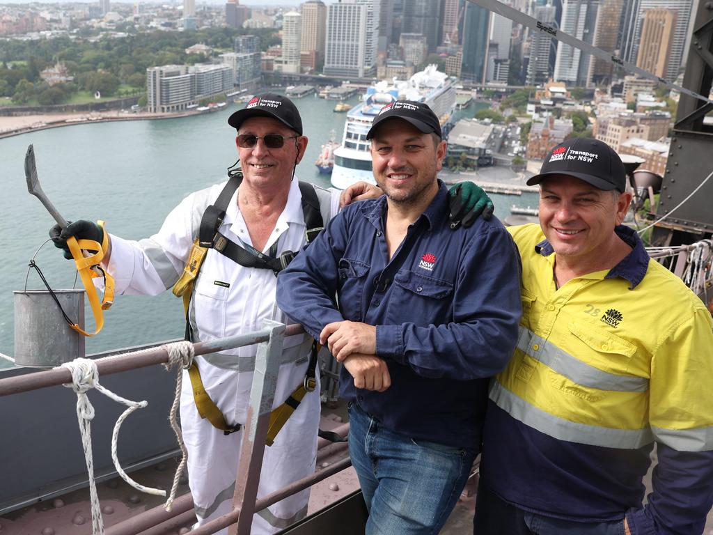 The family have a combined total of over 70 years on the bridge. Picture: Rohan Kelly