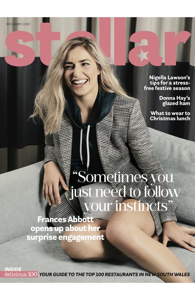 Frances Abbott on the cover of this weekend's Stellar Magazine.