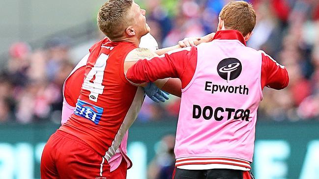 Dan Hannebery has endured his share of injuries in recent seasons. Picture: Tim Carrafa