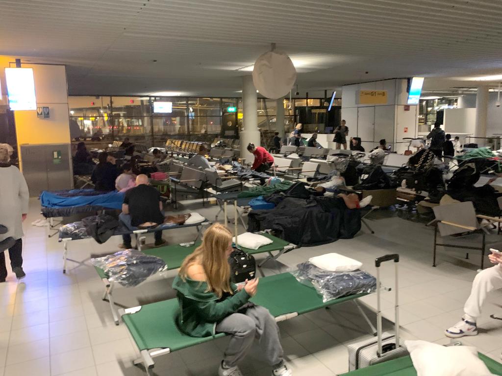 Passengers Forced To Sleep On Beds In Airports In UK Amid Grounded ...