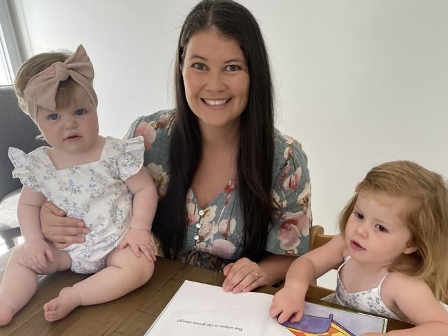 Courtney Snowden hopes to teach her daughters empathy and curiosity. Picture: Supplied