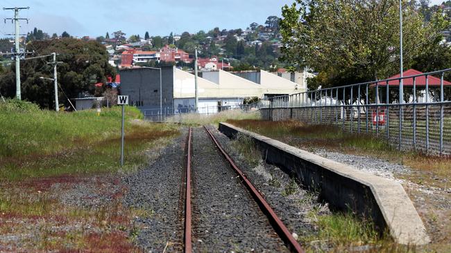 A disused railway line in Moonah. Picture: NIKKI DAVIS-JONES