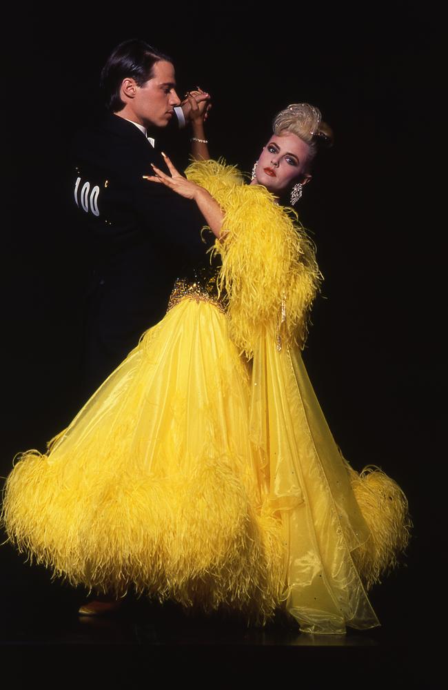 Razzle dazzle! Paul Mercurio and Gia Carides in a scene from 1992 Baz Luhrmann film, Strictly Ballroom. Picture: Supplied