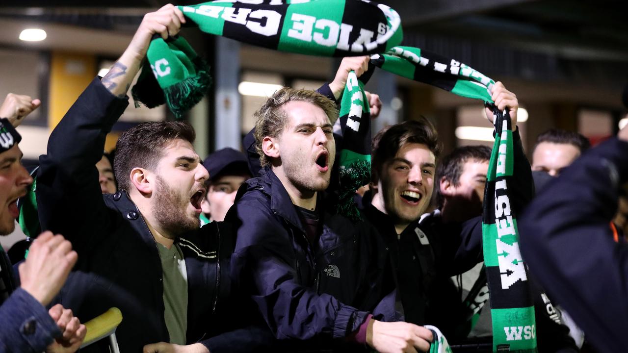 Western United FC fans cheer the new club. (Photo by Robert Cianflone/Getty Images)